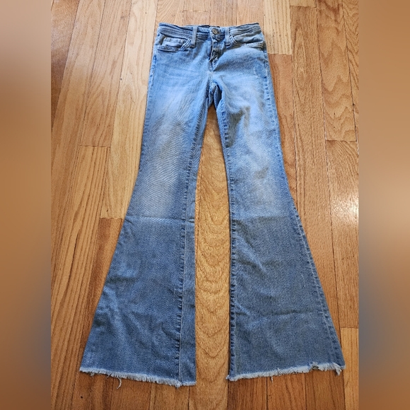 Flying Monkey Light Blue Flare Jeans - Picture 1 of 4